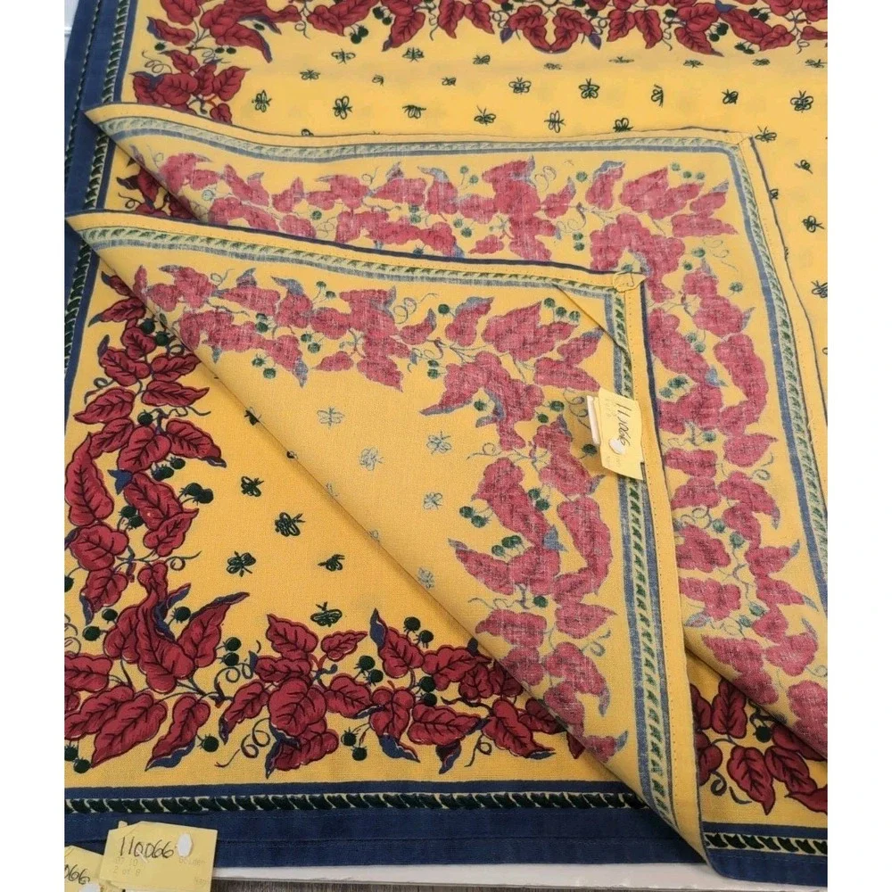 William Sonoma French Provence Bee Napkins Floral Country Set 4 Vintage  19